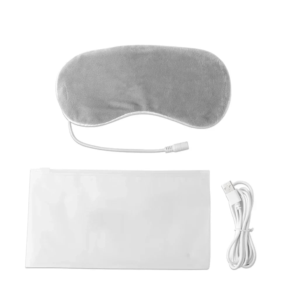 USB Heated Eye Mask – Warm Eye Compress for Relaxation & Better Sleep