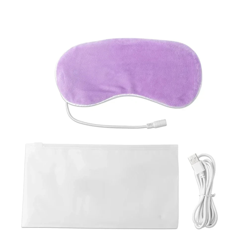 USB Heated Eye Mask – Warm Eye Compress for Relaxation & Better Sleep