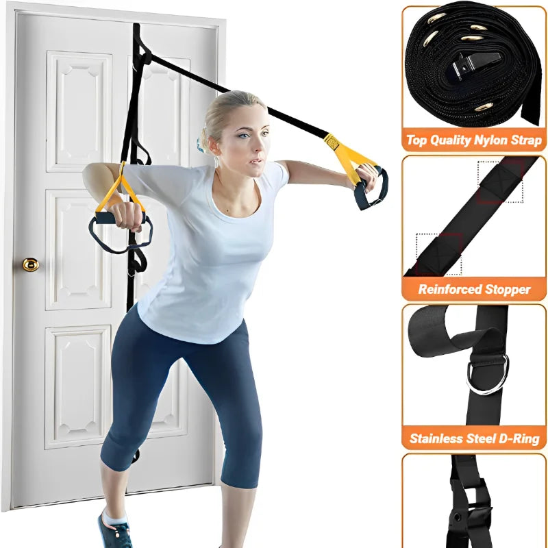 Home Gym - Door Anchor Strap for Resistance Bands – Home Fitness Accessory for Exercise Bands with Handles
