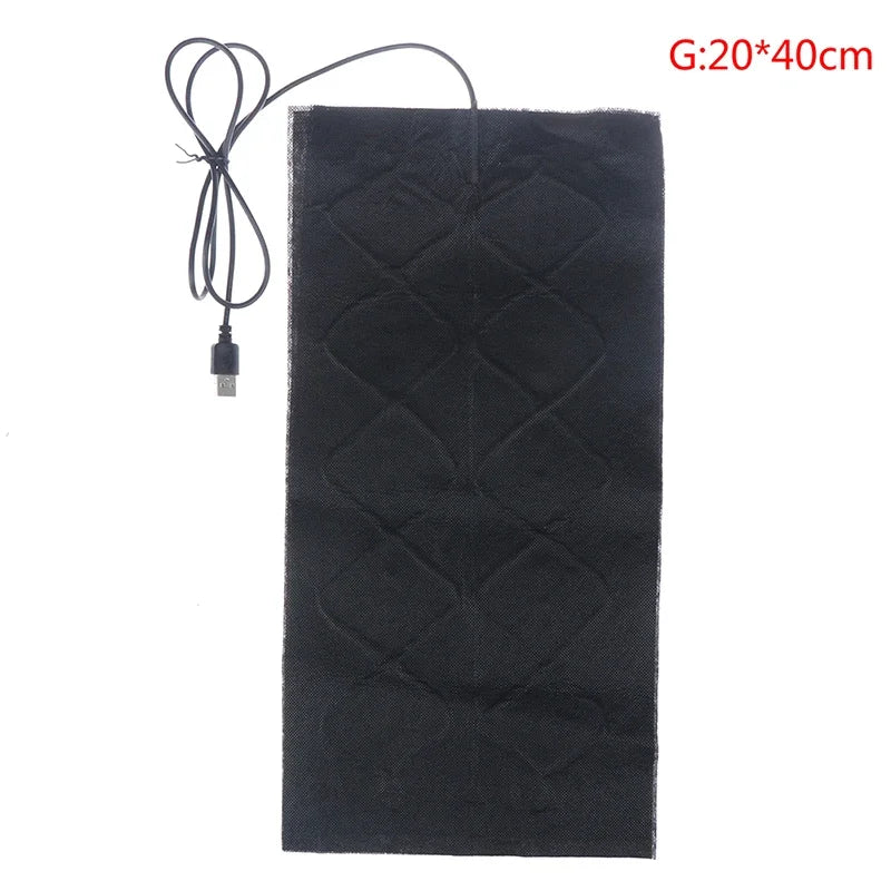 Portable USB Carbon Fibre Heated Pad – Far Infrared Heat Wrap for Back, Waist & Knee Comfort – Instant Warmth for Home, Office & Travel