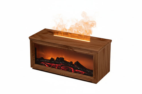 Flame Effect Air Humidifier & Aroma Diffuser – Ultrasonic Air Purifier and Humidifier with Remote Control