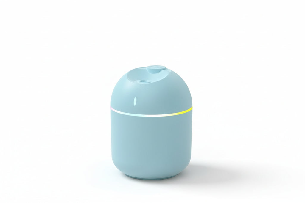 Air Humidifier with Aroma Diffuser – 270ML Ultrasonic Air Purifier and Humidifier with LED Night Light (USB Powered)