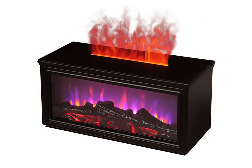 Flame Effect Air Humidifier & Aroma Diffuser – Ultrasonic Air Purifier and Humidifier with Remote Control