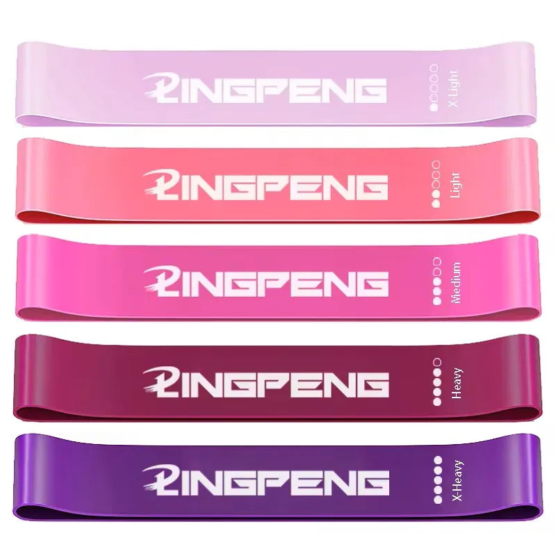 elastic pilates bands set