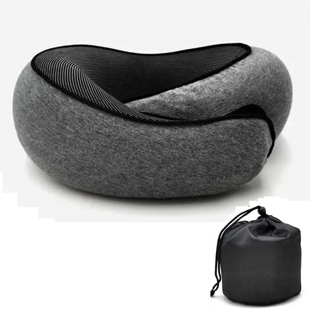 Memory Foam Travel Neck Pillow – U-Shaped Comfort Pillow for Travel & Rest