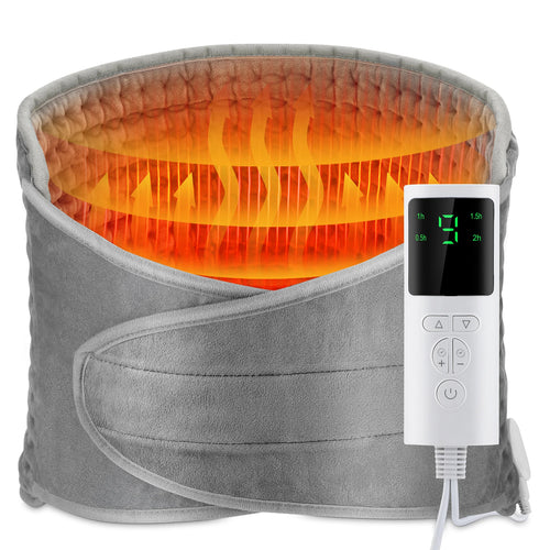 Electric Heated Back Support Belt – Adjustable Temperature USB Waist & Lumbar Heating Wrap