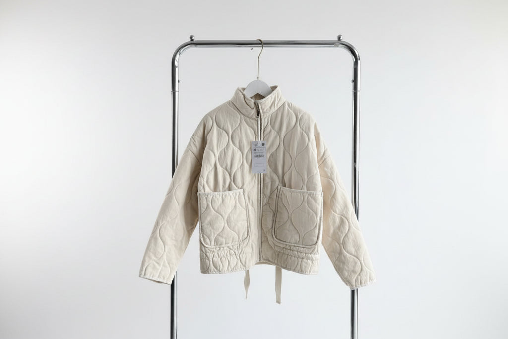 White quilted jacket