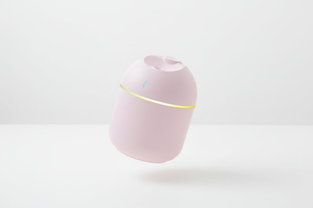 Air Humidifier with Aroma Diffuser – 270ML Ultrasonic Air Purifier and Humidifier with LED Night Light (USB Powered)