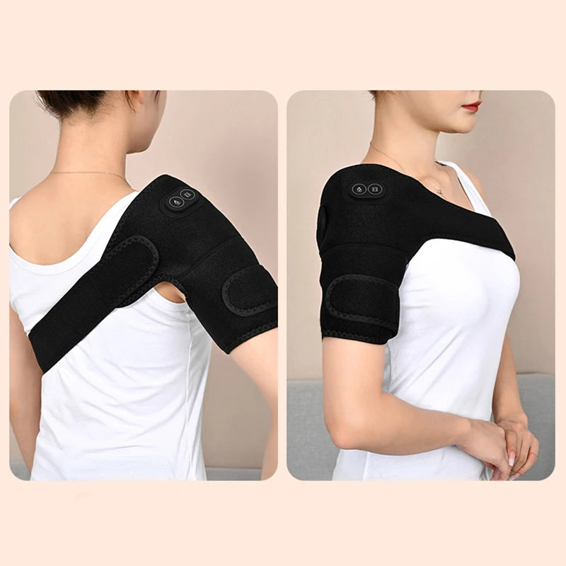 USB Heated Shoulder & Knee Wrap – Adjustable Heating & Vibration Comfort Support