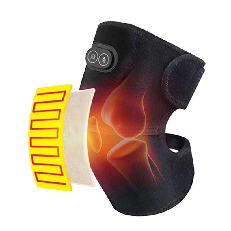 USB Heated Shoulder & Knee Wrap – Adjustable Heating & Vibration Comfort Support