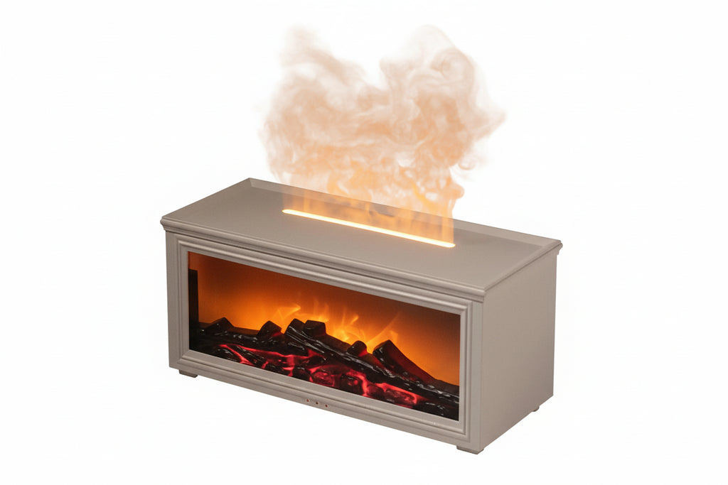 Flame Effect Air Humidifier & Aroma Diffuser – Ultrasonic Air Purifier and Humidifier with Remote Control