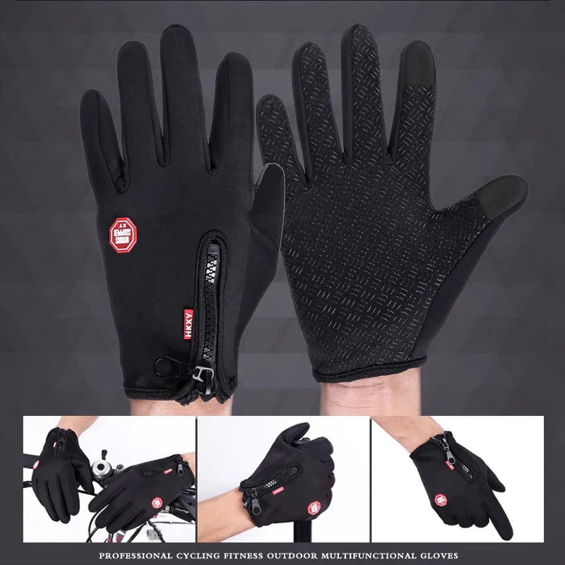 Winter Touch Screen Gloves – Waterproof & Warm Gloves for Cycling, Skiing & Outdoor Use