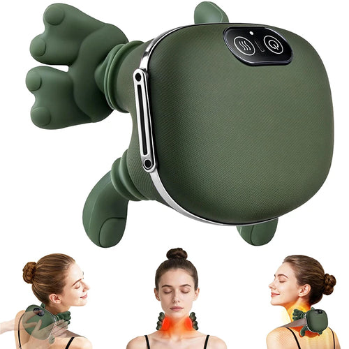 Electric Neck & Shoulder Massager Pillow – 3-Mode Kneading Massage for Full Body Comfort