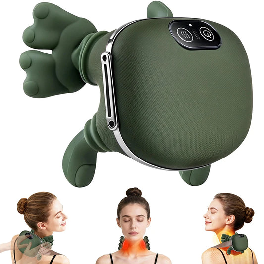 Electric Neck & Shoulder Massager Pillow – 3-Mode Kneading Massage for Full Body Comfort