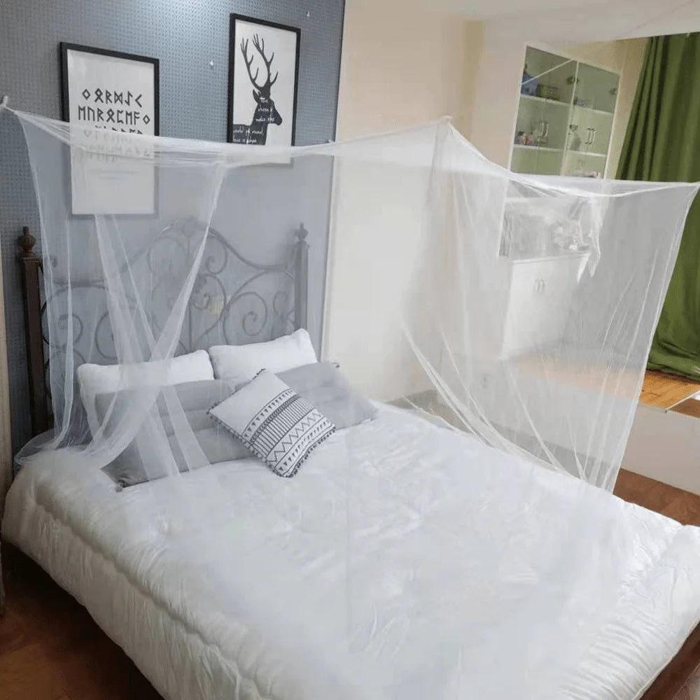 Portable Mosquito Net for Bed – Easy Install Single Opening Bedroom Canopy