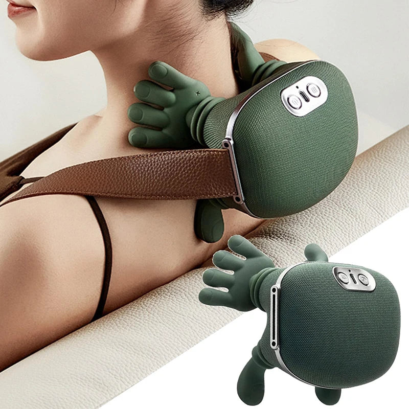 Electric Neck & Shoulder Massager Pillow – 3-Mode Kneading Massage for Full Body Comfort