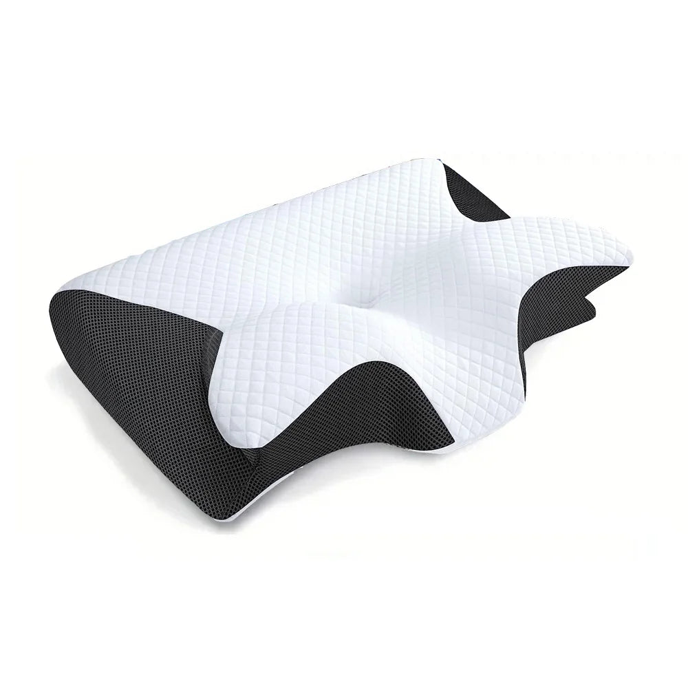 Ergonomic Memory Foam Neck Pillow – Contour Support for Comfortable Sleep