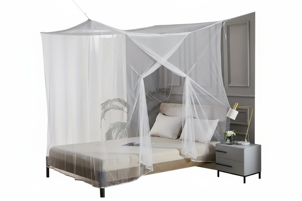 Portable Mosquito Net for Bed – Easy Install Single Opening Bedroom Canopy