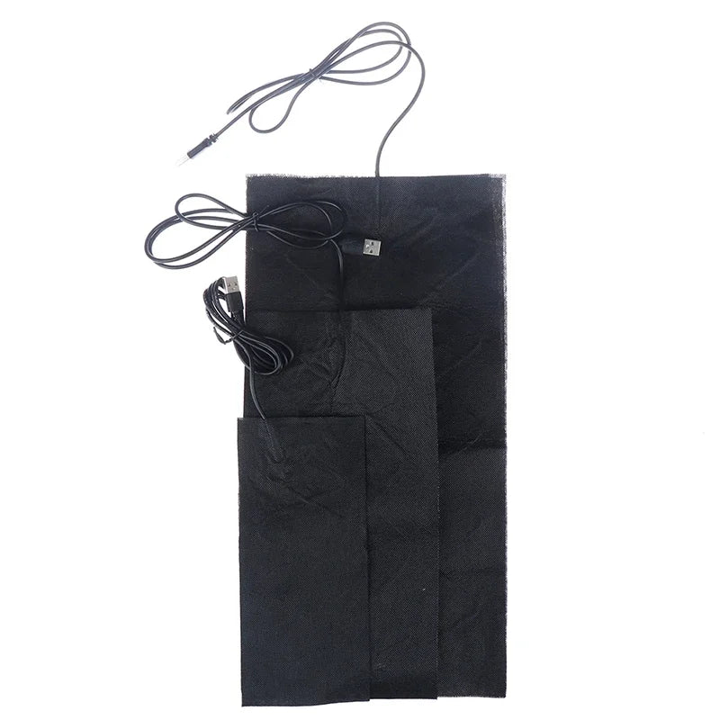 Portable USB Carbon Fibre Heated Pad – Far Infrared Heat Wrap for Back, Waist & Knee Comfort – Instant Warmth for Home, Office & Travel