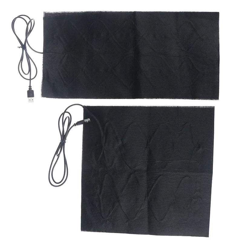 Portable USB Carbon Fibre Heated Pad – Far Infrared Heat Wrap for Back, Waist & Knee Comfort – Instant Warmth for Home, Office & Travel