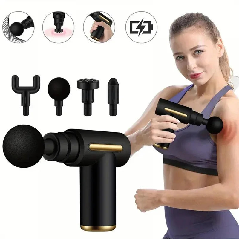 Mini Electric Massage Gun – Portable Adjustable Speed Muscle Massage Device