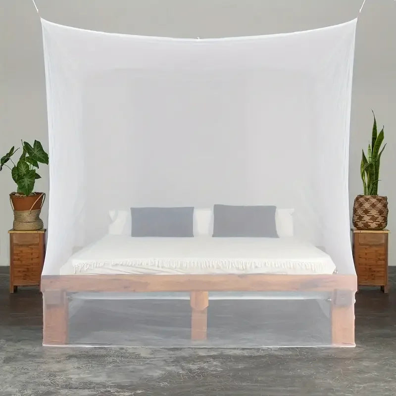 Portable Mosquito Net for Bed – Easy Install Single Opening Bedroom Canopy